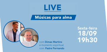 Participe da Live beneficente para ajudar a Casa Santa Zita e a Casa de Apoio à Saúde