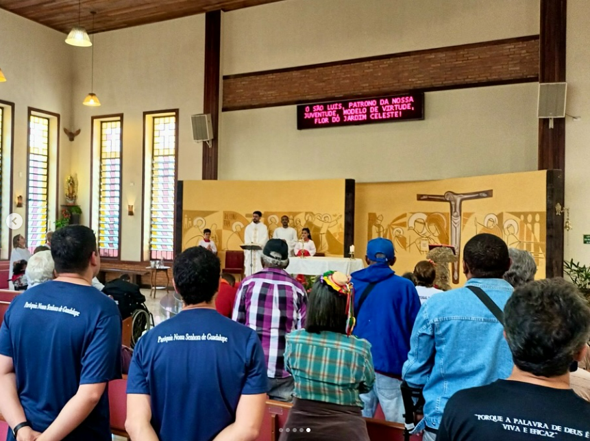 Amparados da Casa de Apoio à Saúde são acolhidos na Paróquia N. Sra de Guadalupe